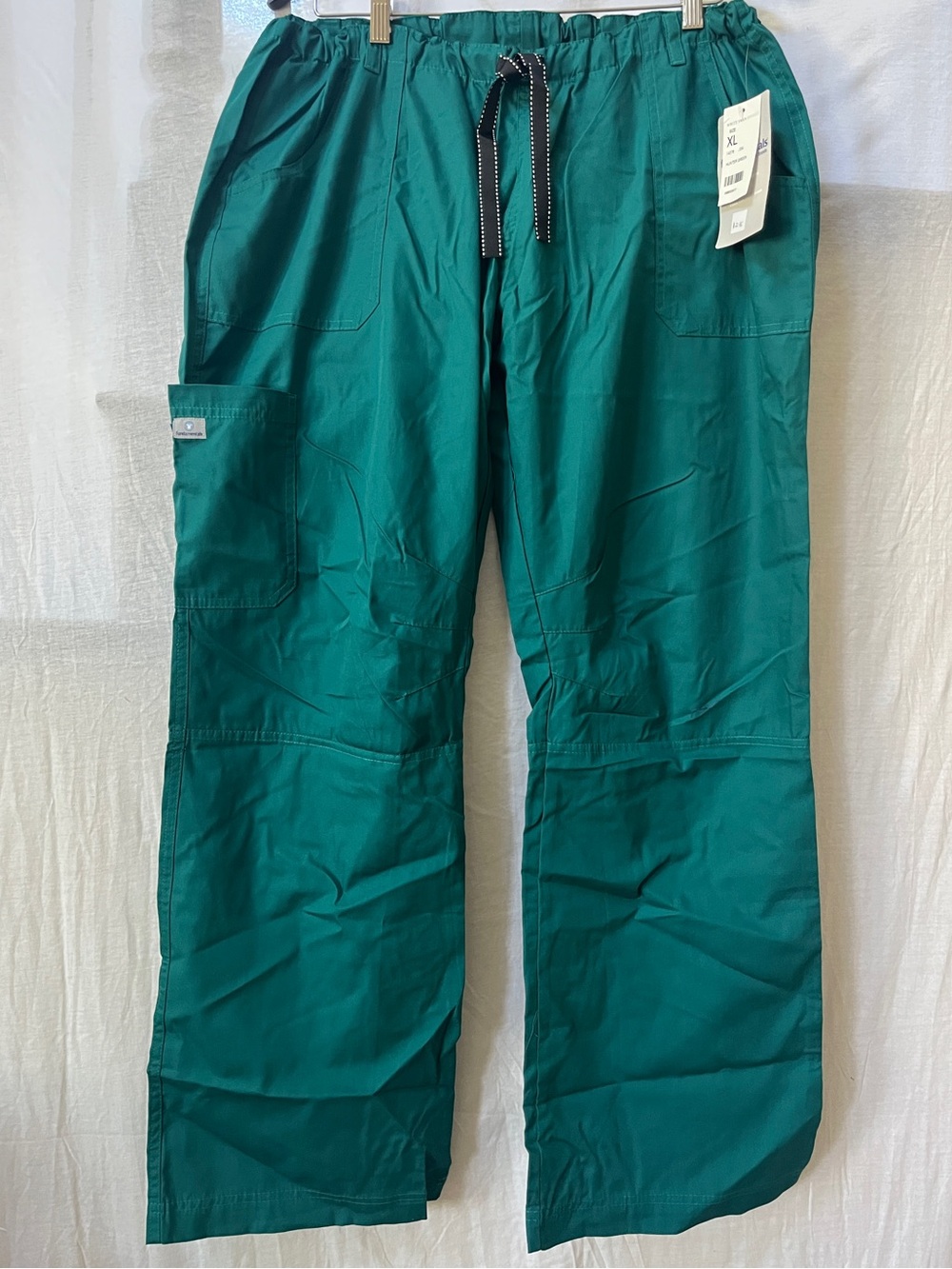 Fundamentals green medical aesthetician work Scrub Pants with Utility Pockets XL